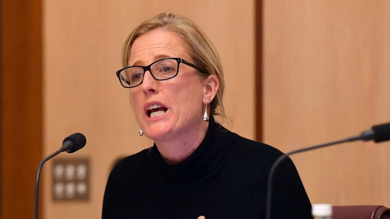 Shadow Minister for Finance Katy Gallagher during Senate Estimates.