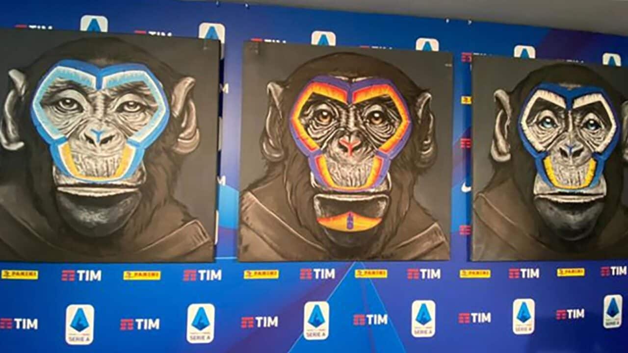 The artwork was commissioned by Serie A following a year of ongoing complaints of racism within Italian football