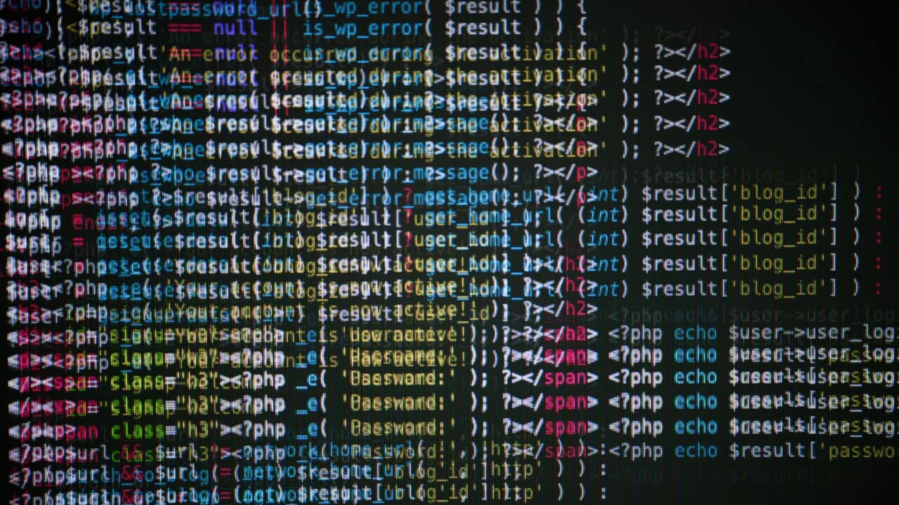 An image of code displayed on a computer screen