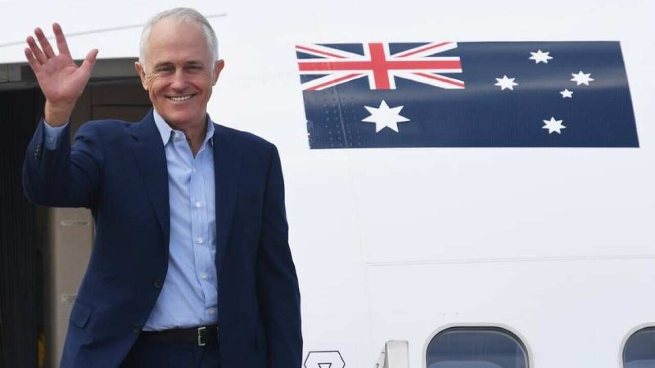 Malcolm Turnbull will talk North Korea and business tax cuts with Donald Trump in Washington.