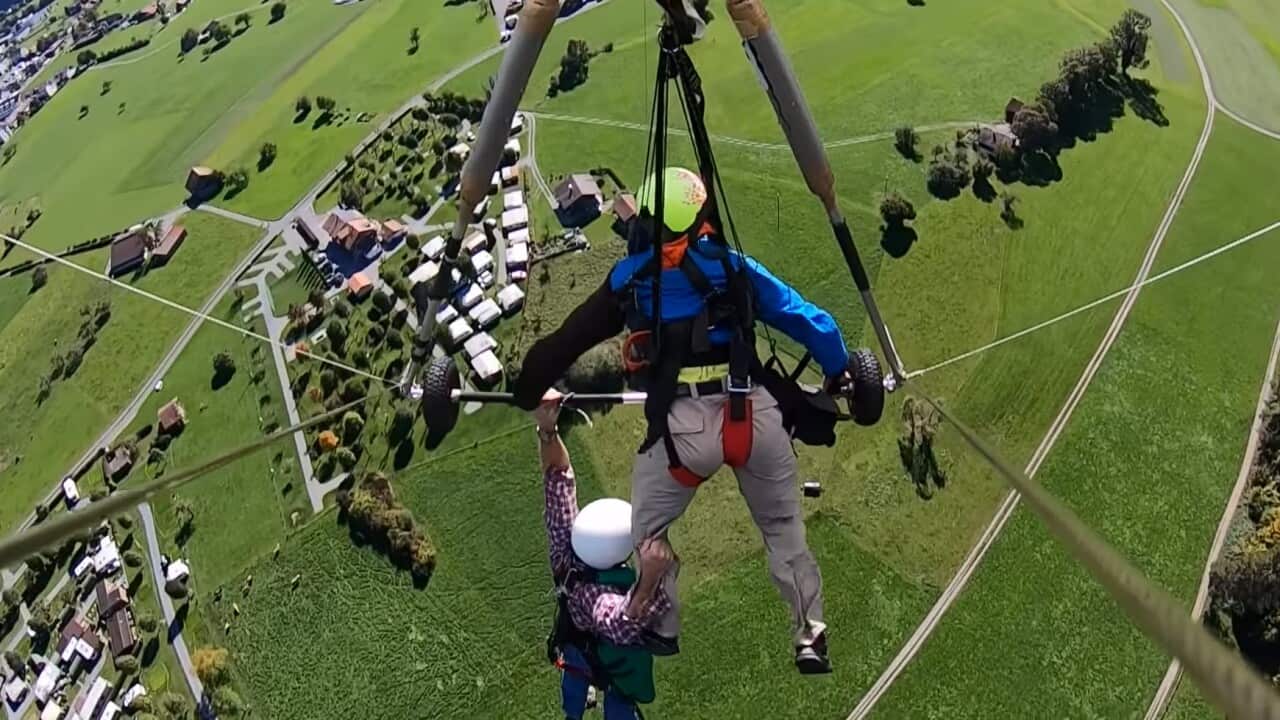 US tourist posts video of terrifying Swiss hang gliding incident