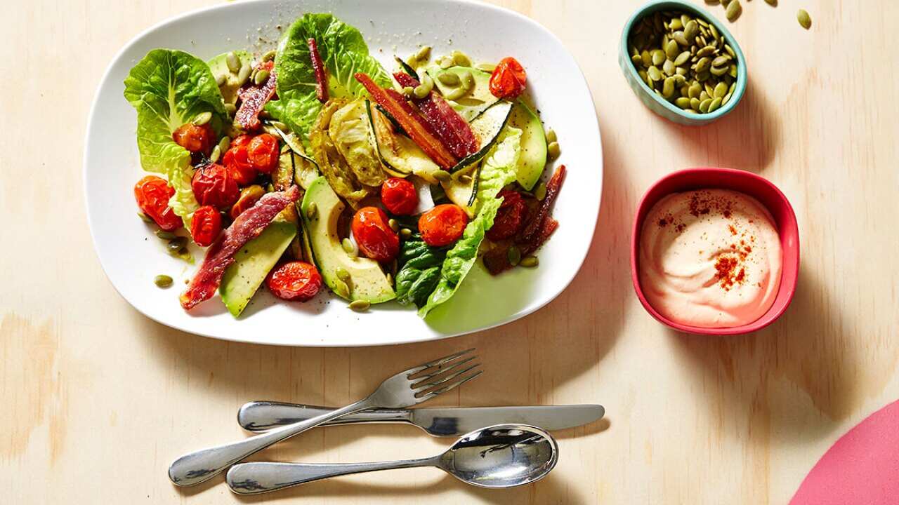 Naked BLT with smoked paprika mayonnaise