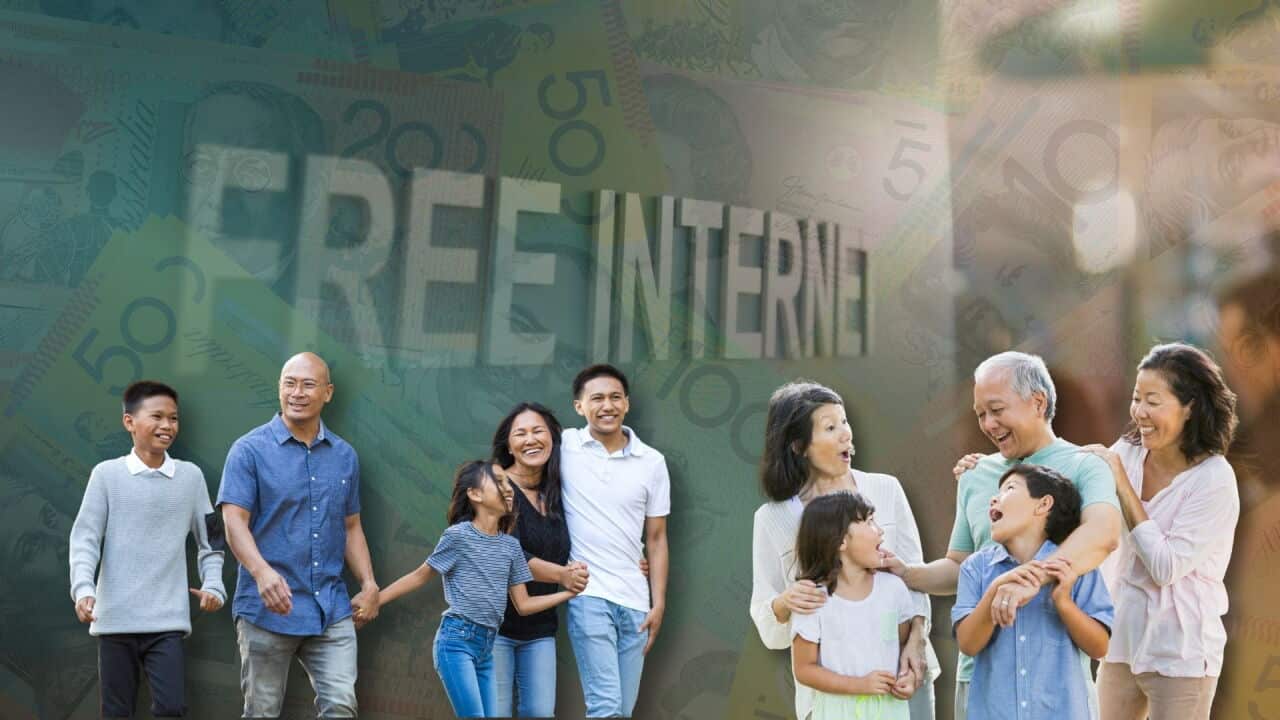 Chi phí internet có thể sẽ hấp dẫn nếu biết cách đăng ký tại Úc. Nguồn: Canva / SBS Vietnamese