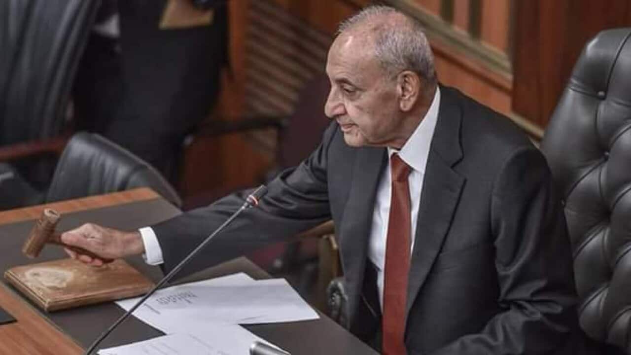 Lebanese parliament speaker Nabih Berri