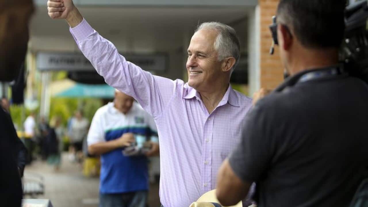 Malcolm Turnbull greets voters after the Bennelong by-election.