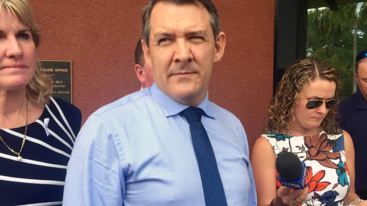 orthern Territory Chief Minister Michael Gunner speaks to the media in Darwin, Tuesday, Nov. 22, 2016.