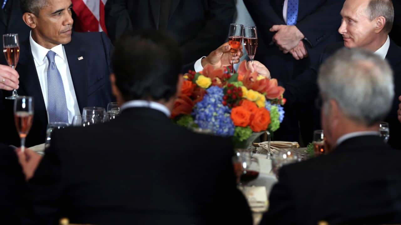 US President Barack Obama (L) and Russian President Vladimir Putin