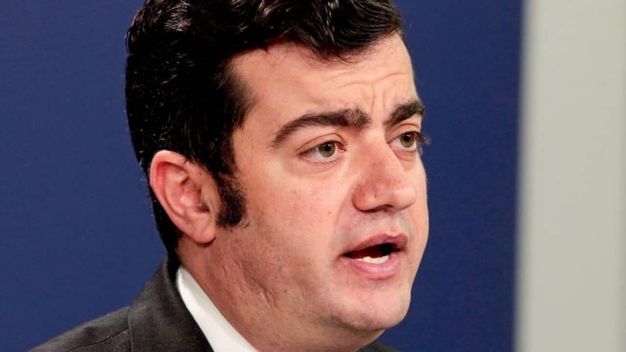 Senator Sam Dastyari holds a press conference in Sydney, Tuesday, December 12, 2017.Dastyari has quit the Senate amid intense scrutiny of his interactions with a Chinese businessman and political donor. (AAP Image/Ben Rushton) NO ARCHIVING