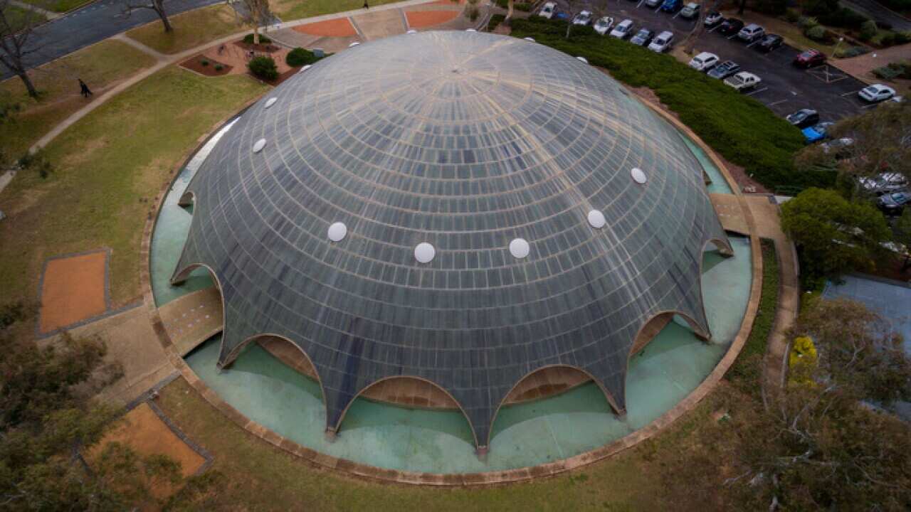Aerial view of the Shine Dome
