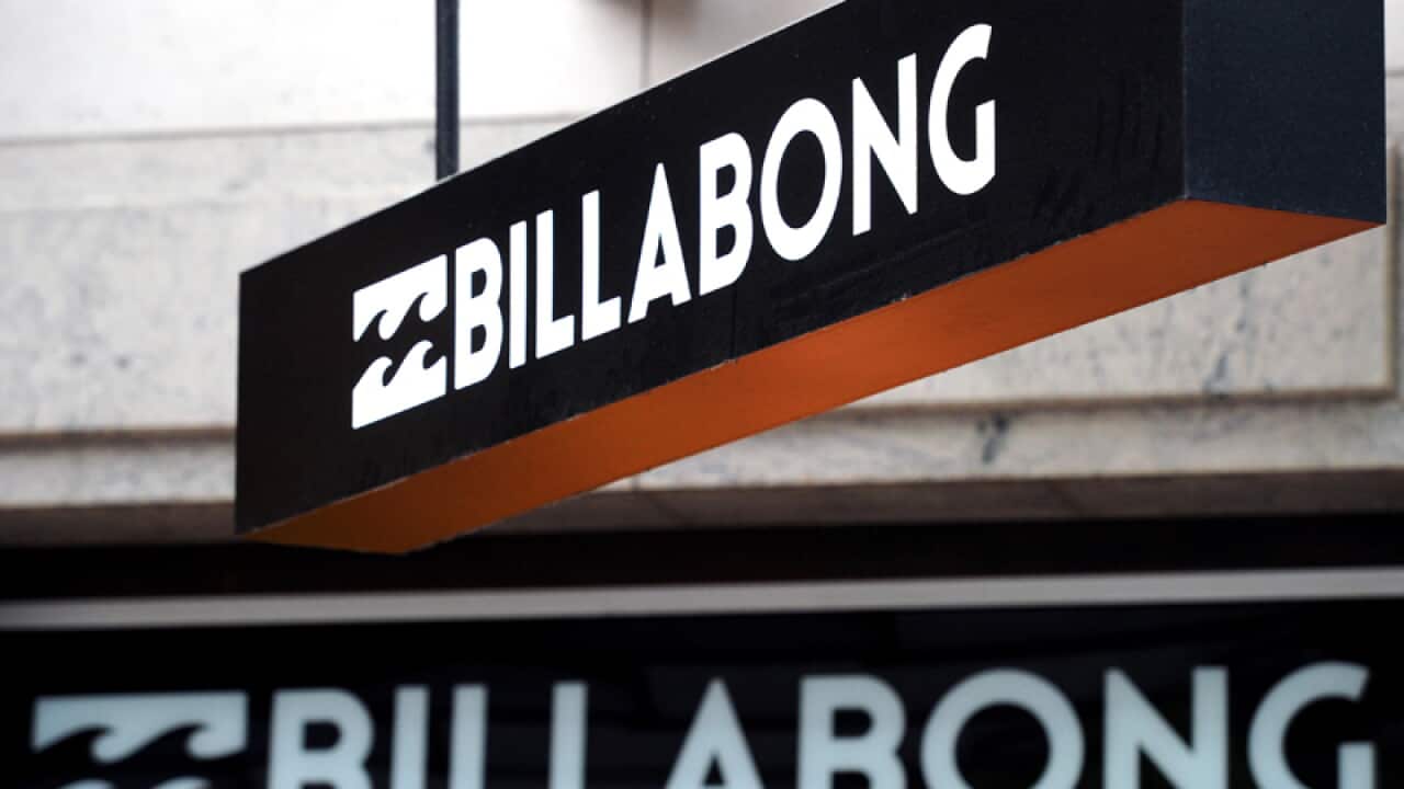 Billabong signage.