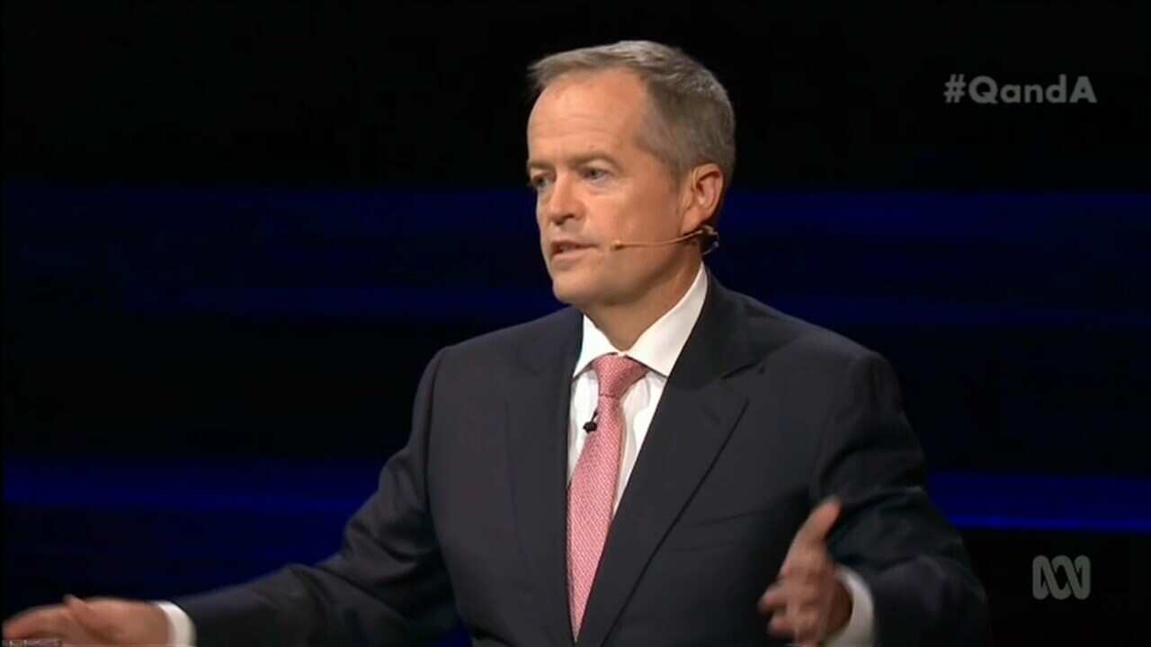 Bill Shorten was grilled on the ABC's QandA programme. 