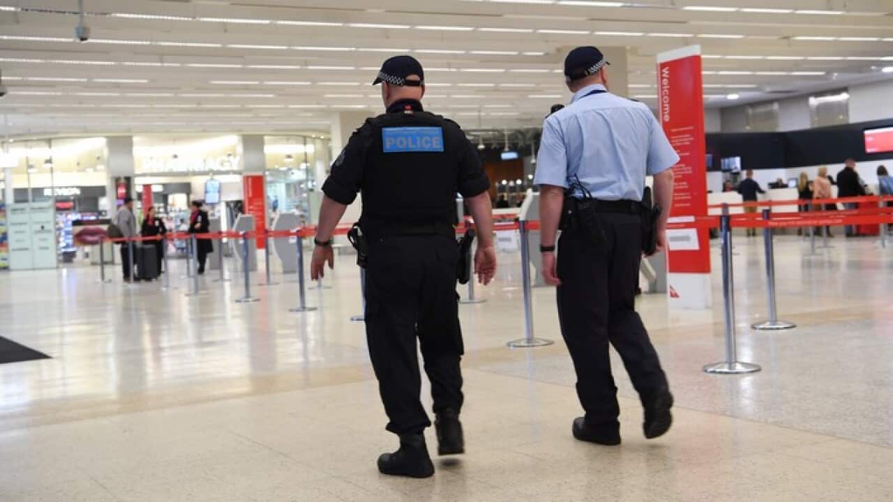 General scene at the check-in area at Melbourne Airport in Melbourne