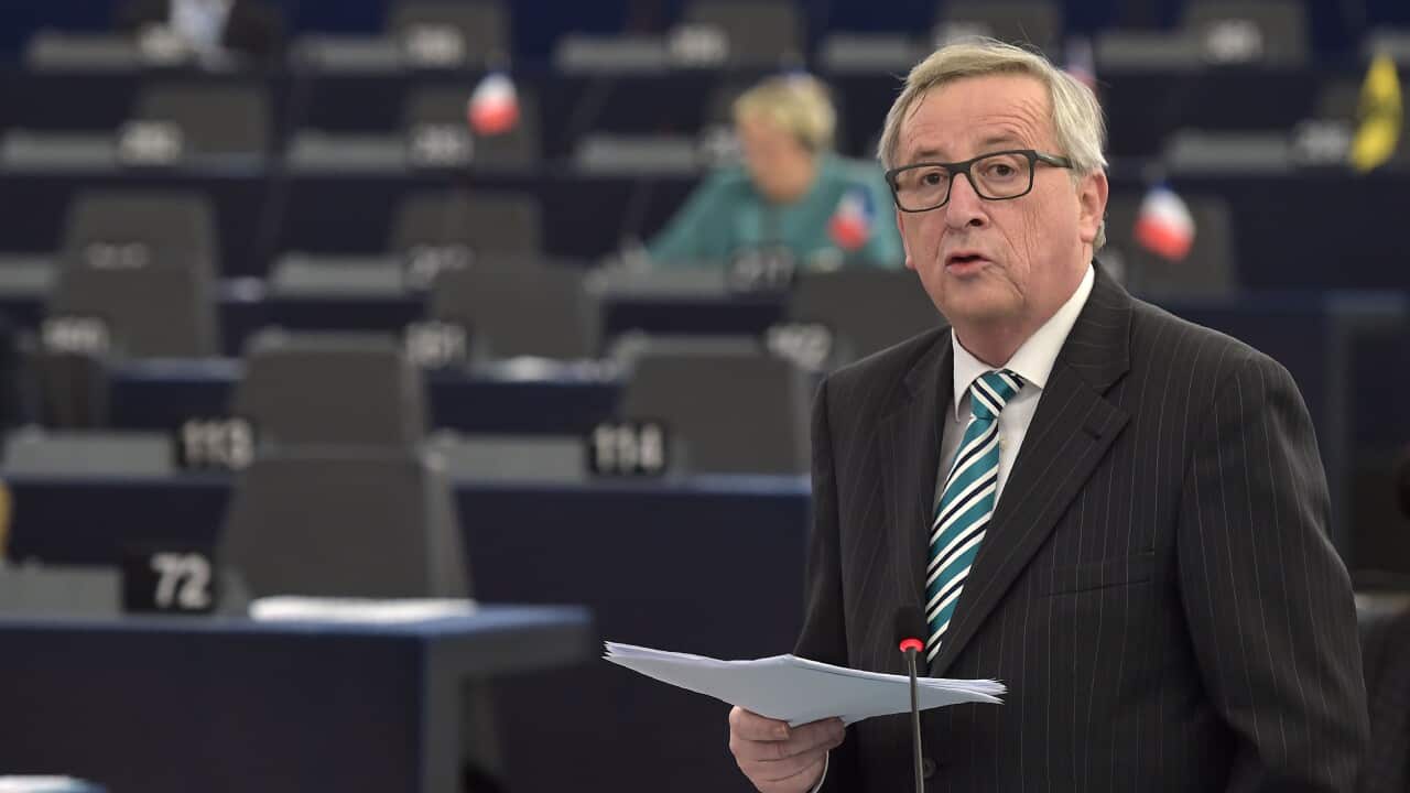 European Commission President Jean-Claude Juncker in Strasbourg,
