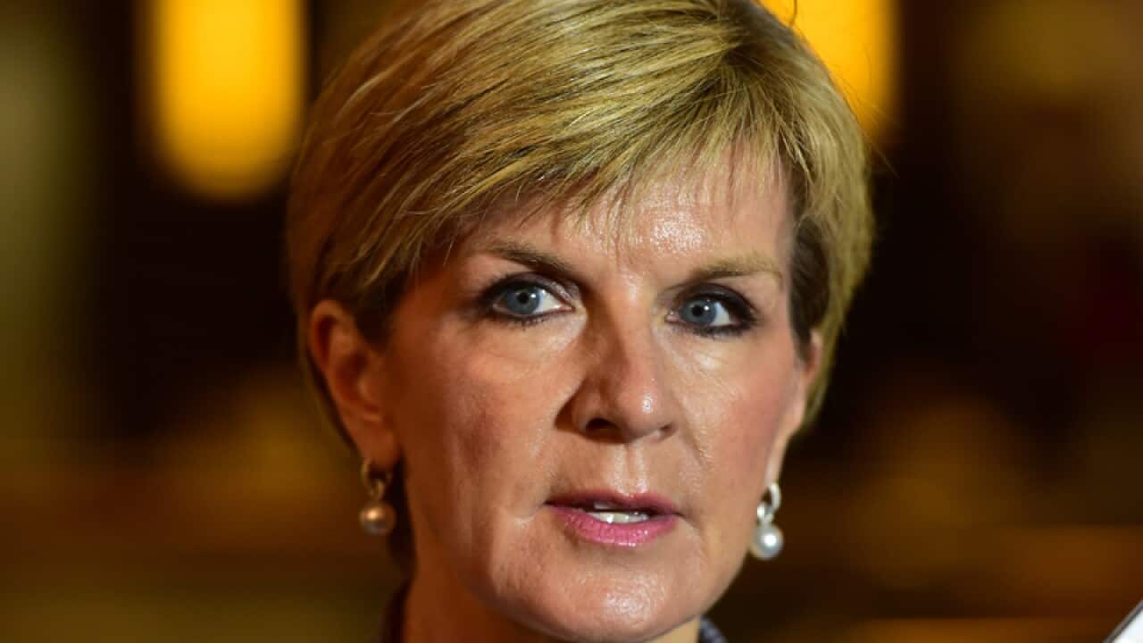 Foreign Affairs Minister Julie Bishop.