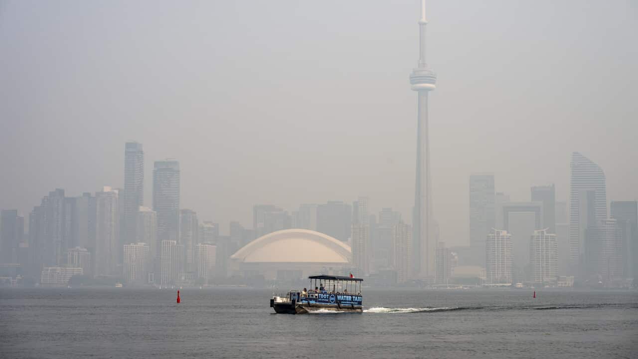 Wild fire smoke affects Toronto air quality