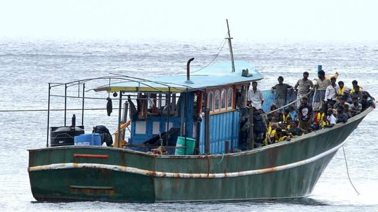 (File Image) A boat carrying asylum seekers intercepted off Western Australia
