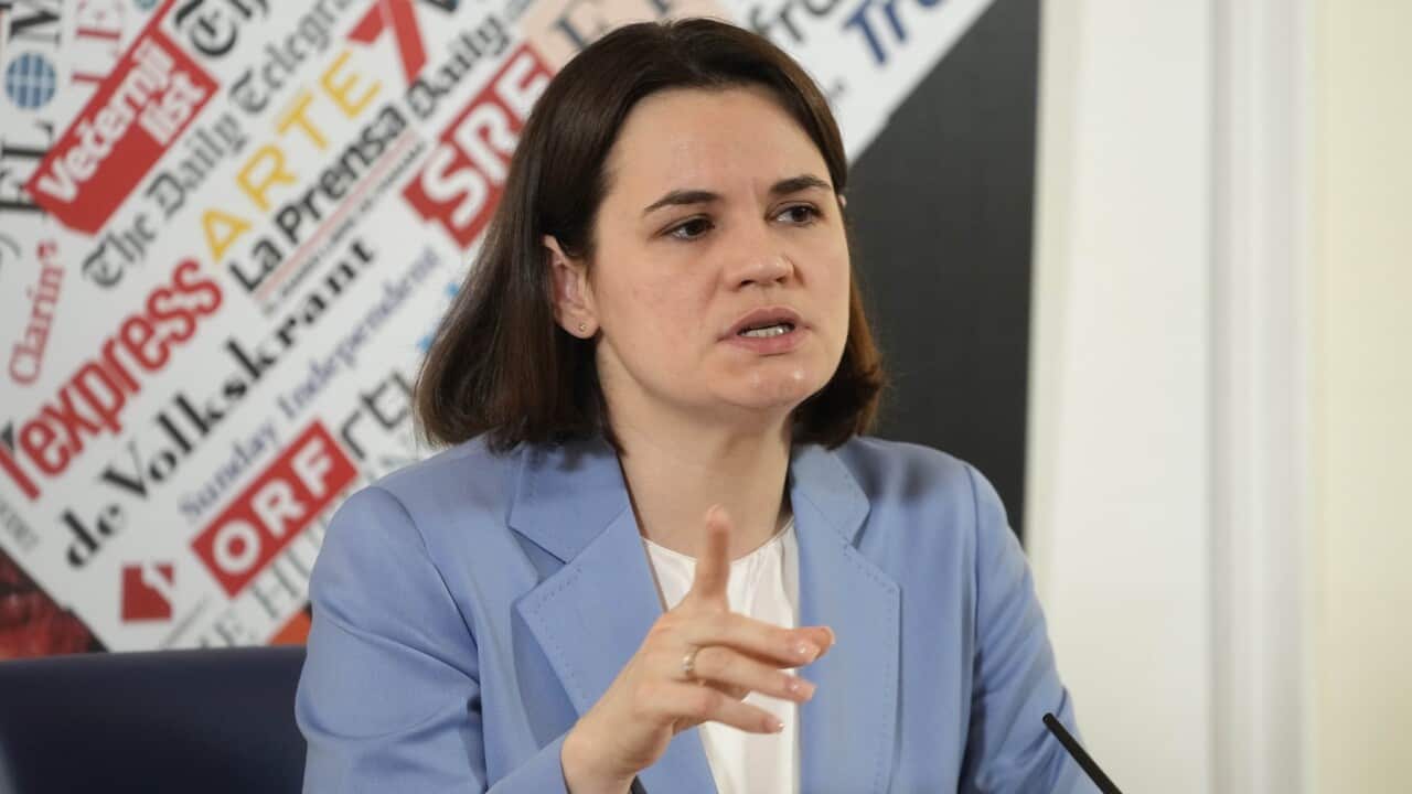 Belarusian opposition leader Sviatlana Tsikhanouskaya