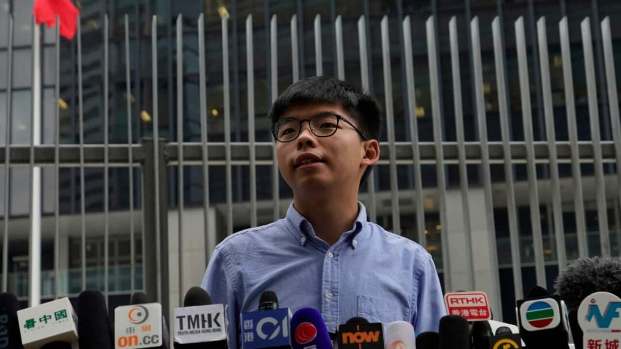 Hong Kong authorities disqualified high-profile pro-democracy activist Joshua Wong from upcoming local council elections.