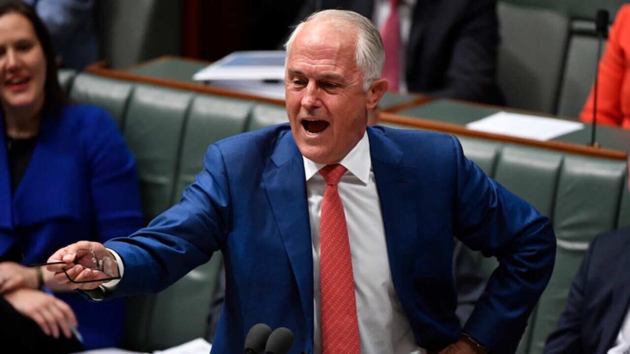 Waziri Mkuu Malcolm Turnbull katika kipindi cha maswali na majibu ndani ya bunge la taifa