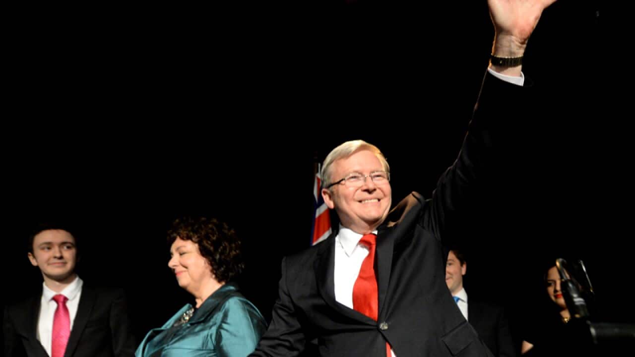 Former prime minister Kevin Rudd