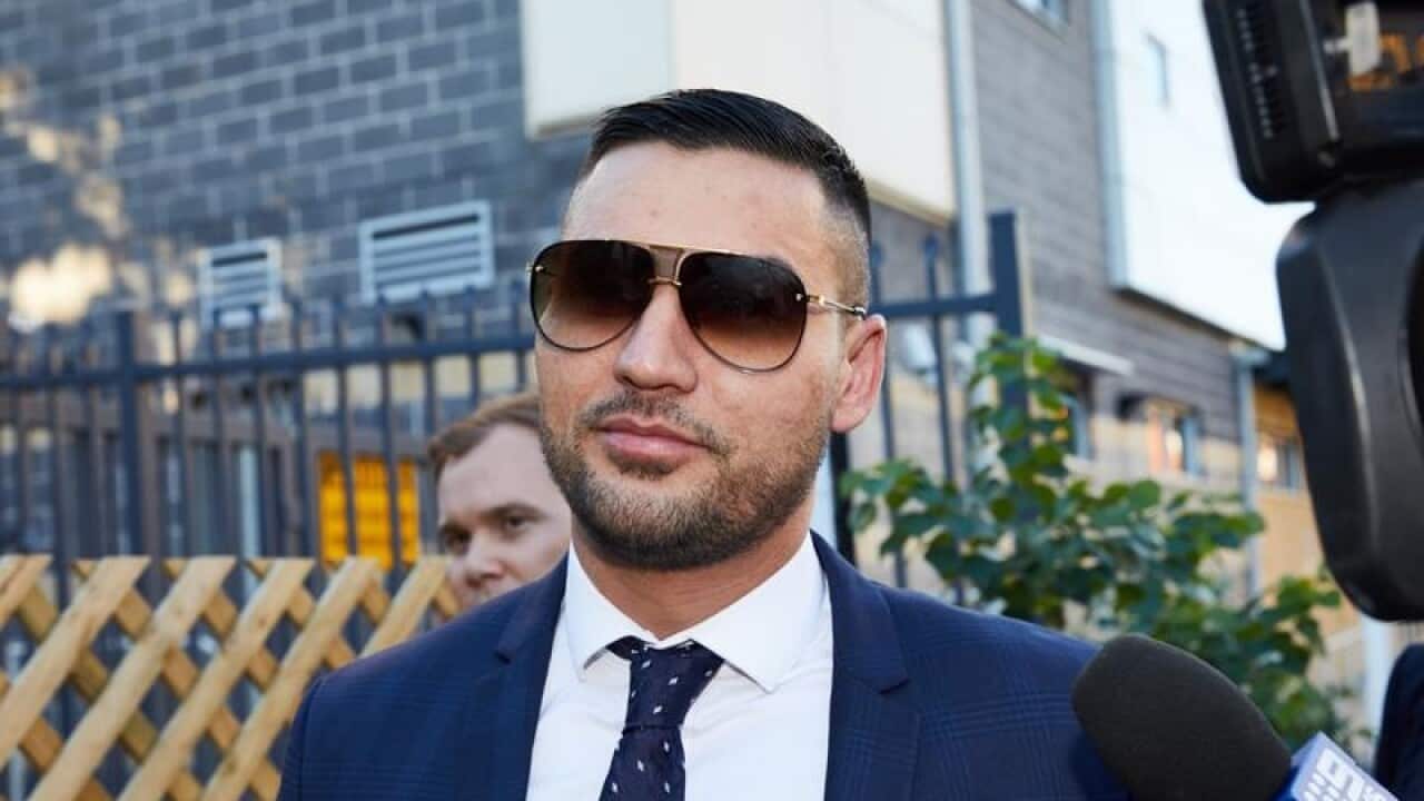 Salim Mehajer leaves the Burwood Local Court (file image)