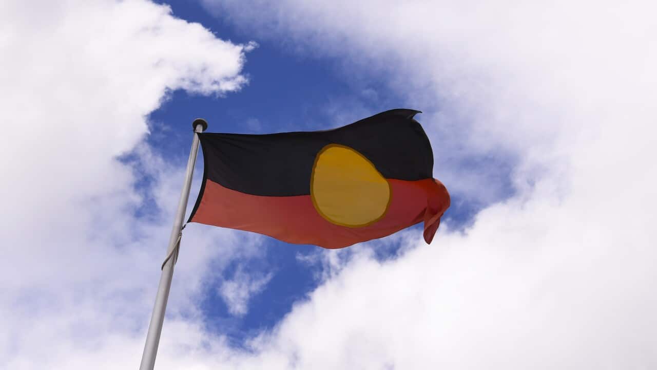 AUSTRALIAN ABORIGINAL FLAG STOCK