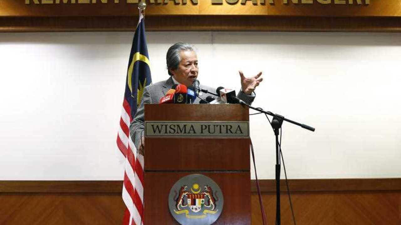 Malaysia's Foreign Minister Anifah Aman