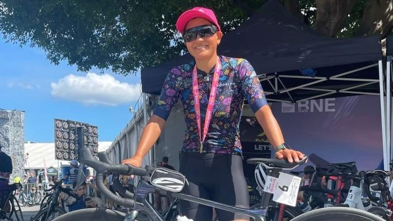 Sanaa Hafeez, a cyclist who also practices medicine, achieved a top-10 finish in the Tour De Brisbane.jpg