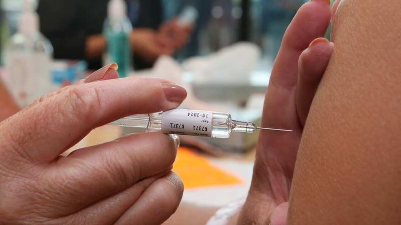 File image of a vaccination injection