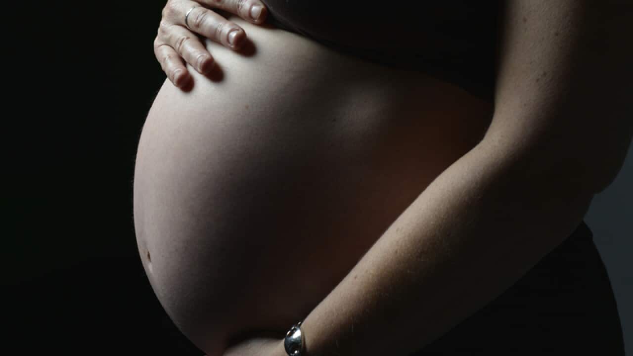 A pregnant woman