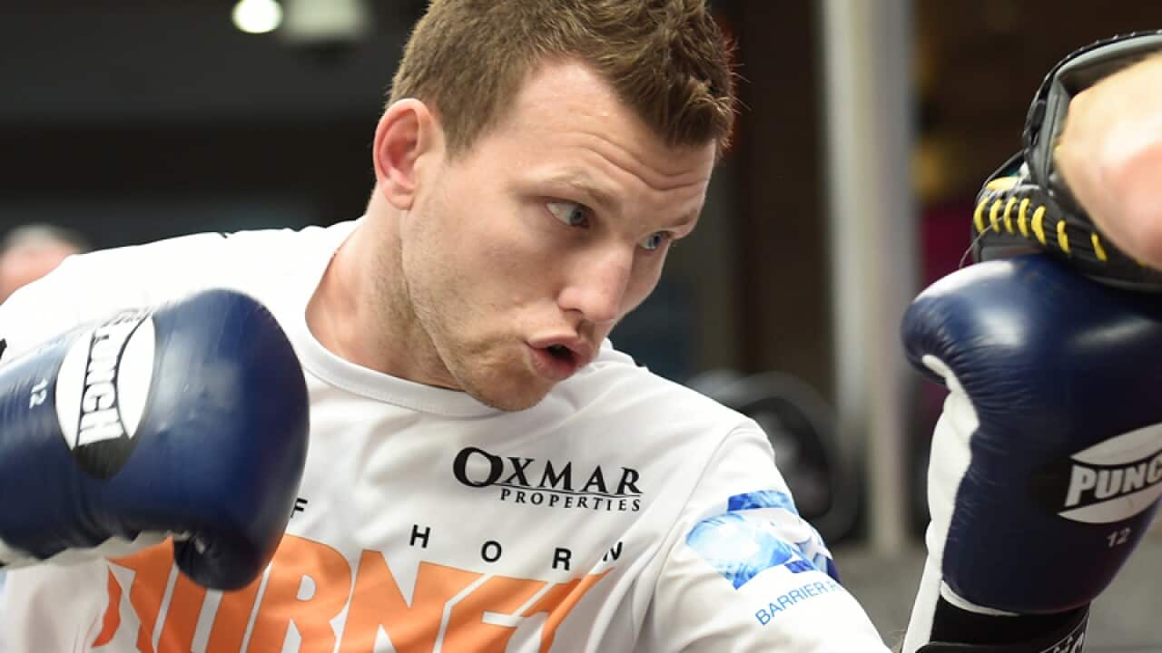 Australian welterweight boxer Jeff Horn