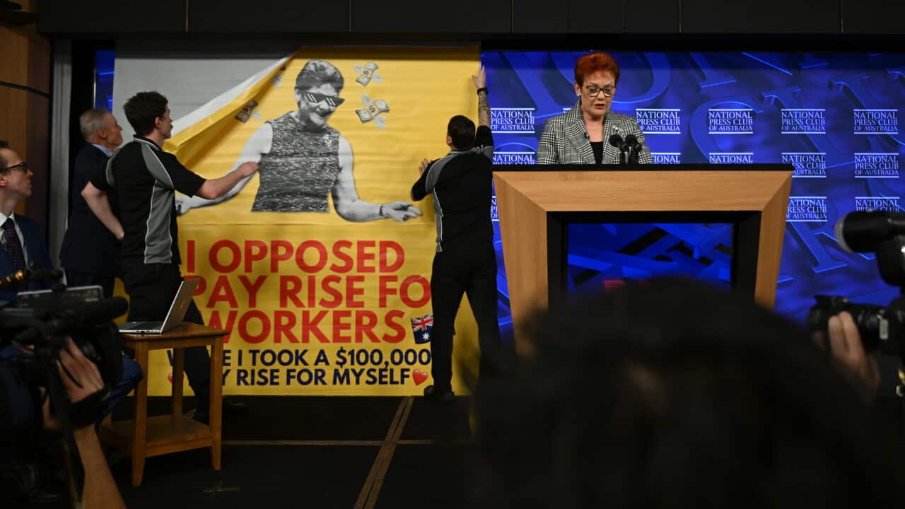 SBS සිංහල පුවත්: Pauline Hanson ගේ දේශනයේදී සිදු වූ විරෝධතාවය ගැන විමර්ශන ඉල්ලයි