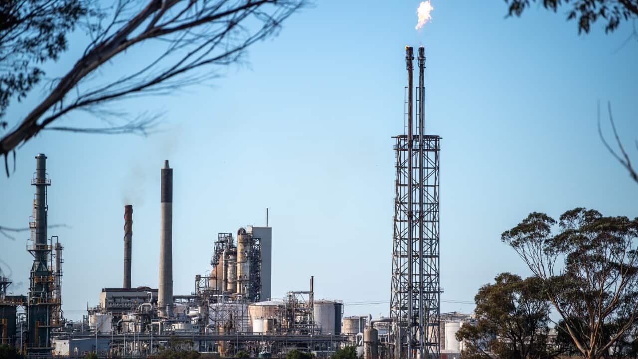 OIL REFINERY FIRE GEELONG