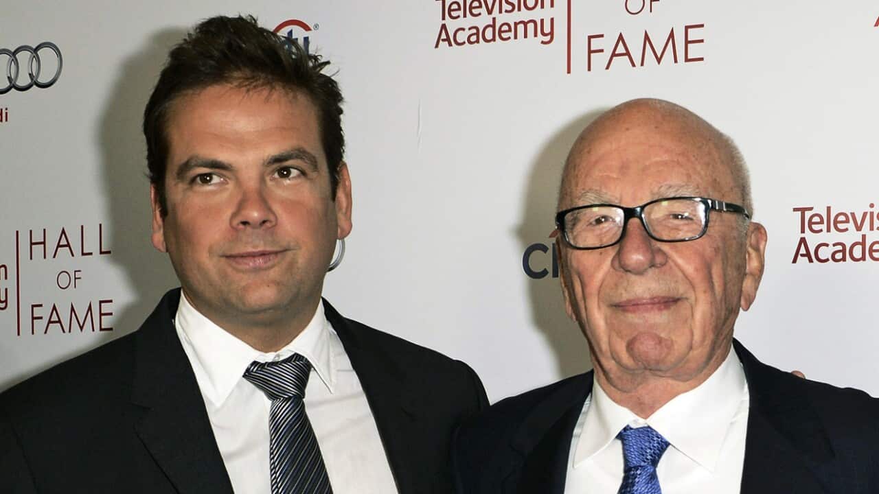Lachlan Murcdoch (left) and Rupert Murdoch