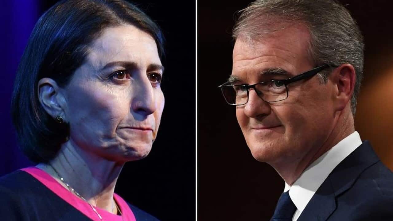 NSW Premier Gladys Berejiklian and Labor leader Michael Daley