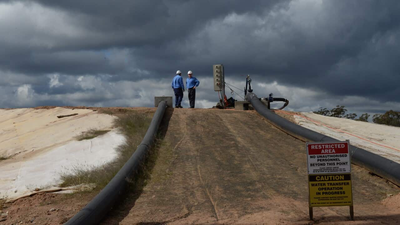 Santos' Bibblewindi Water Treatment Facility which is part of Santos's Narrabri Gas Project, Narrabri, pictured in 2014.
