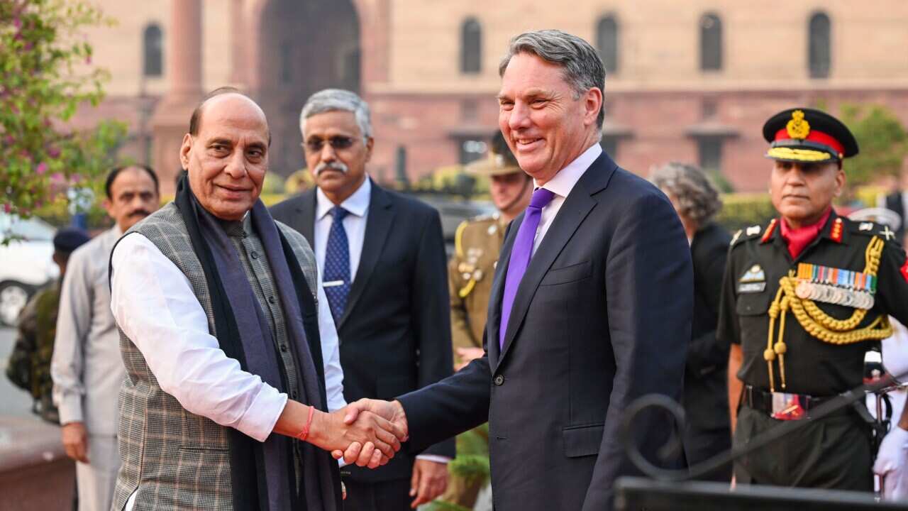 India: Welcome Ceremony For Australian Deputy Prime Minister And Defence Minister Richard Marles At South Block