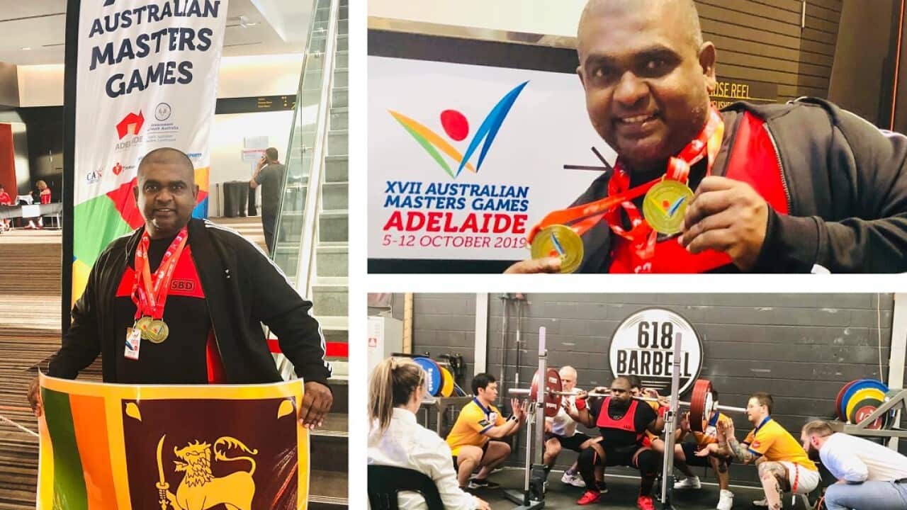 A Sri Lankan breaks Australian Record for Squat in Australian Masters Games 2019.