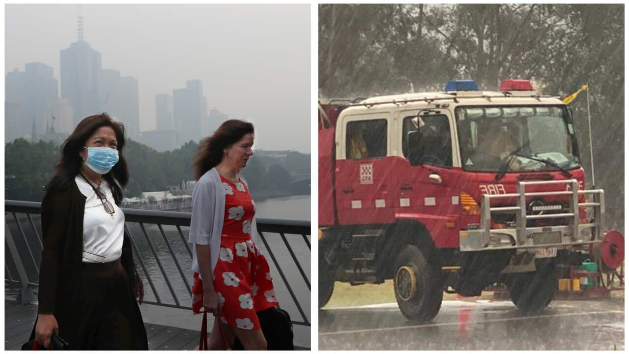 Victoria's bushfire smoke continues while rain is expected in parts of NSW