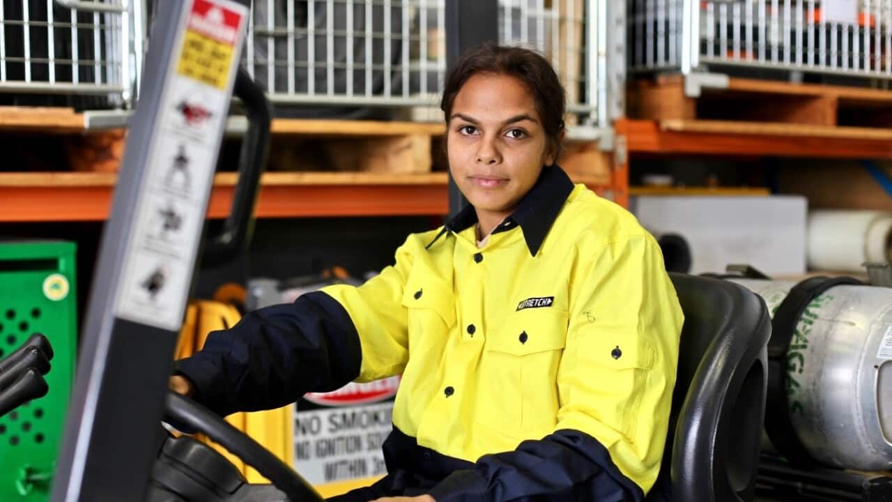 Harmony is completing a Certificate 3 in Civil Construction