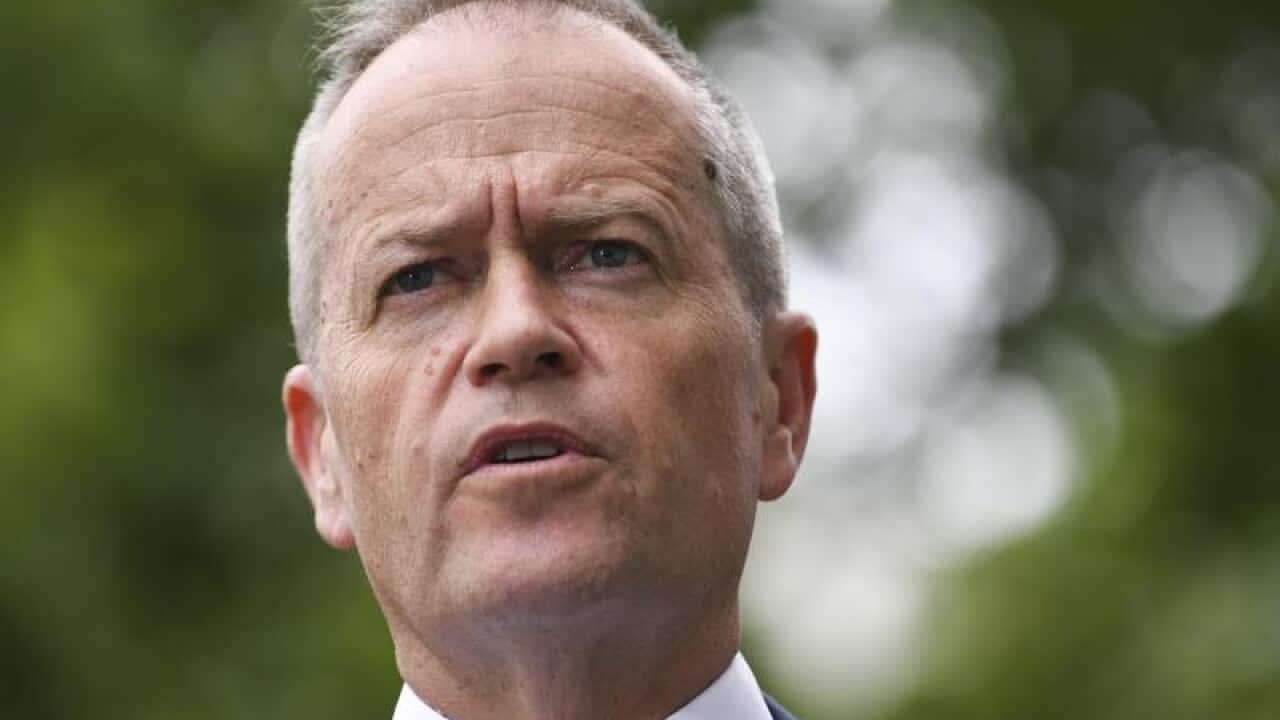 Bill Shorten speaks during a press conference