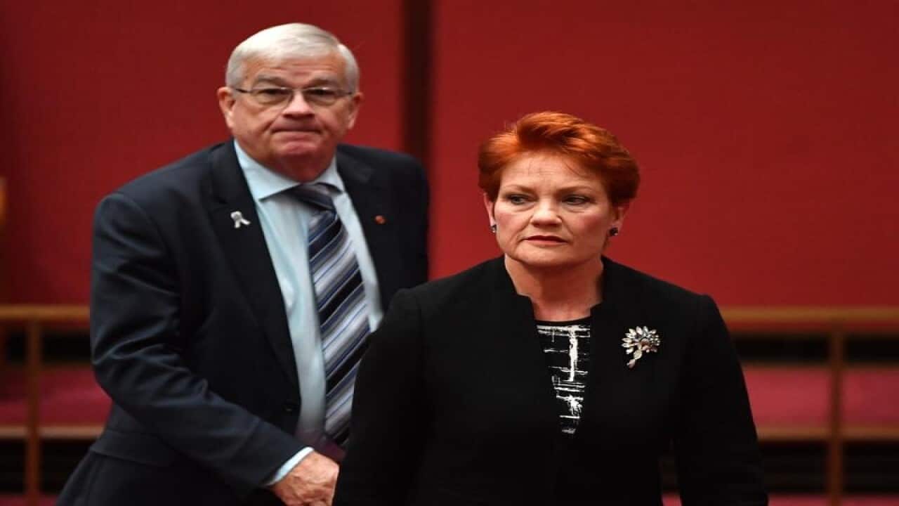 Brian Burston and Pauline Hanson