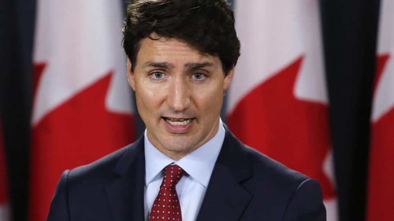 A file image of Canadian Prime Minister Justin Trudeau