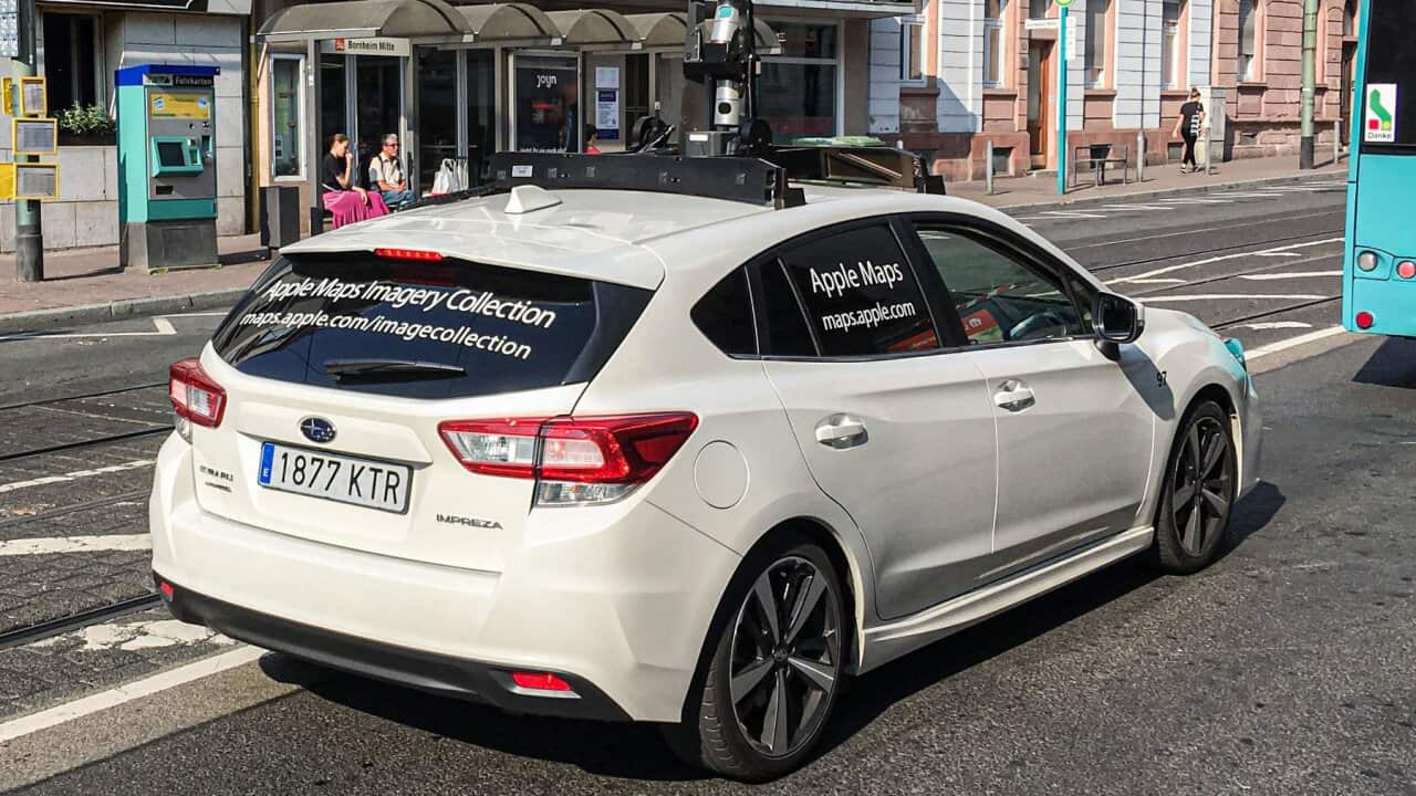 یکی از خودروهای شرکت اپل