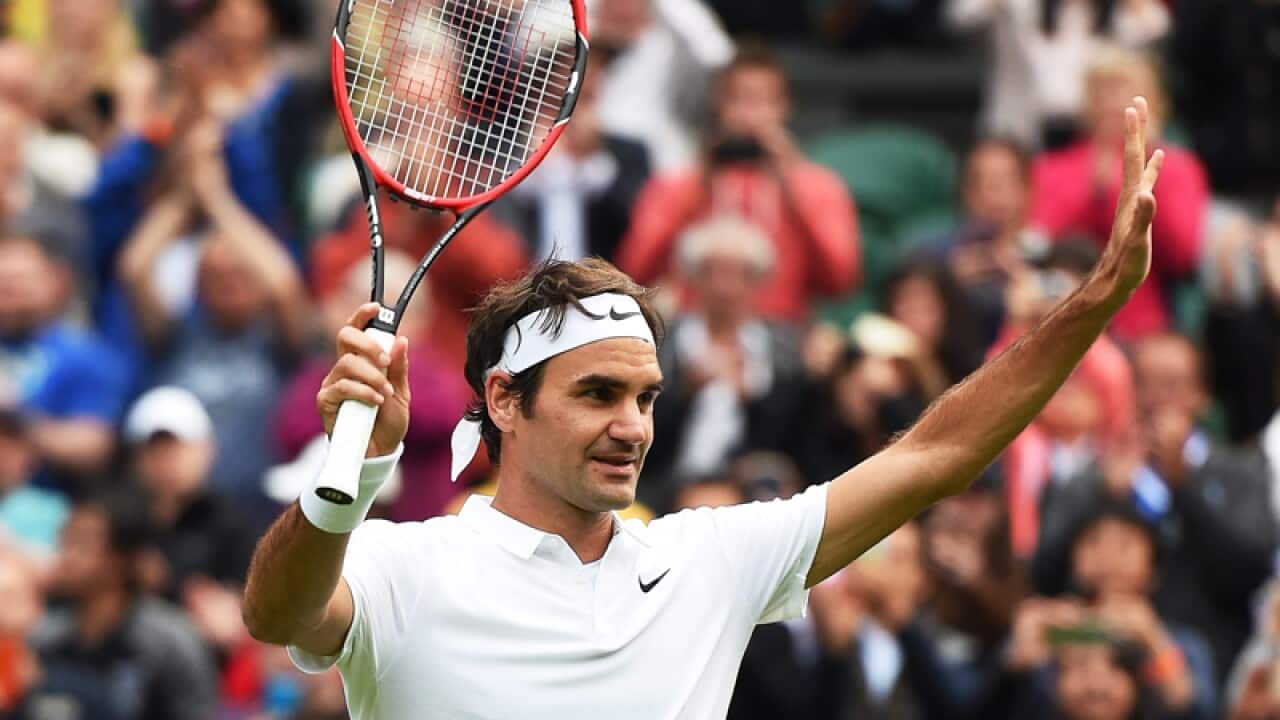 Swiss tennis player Roger Federer