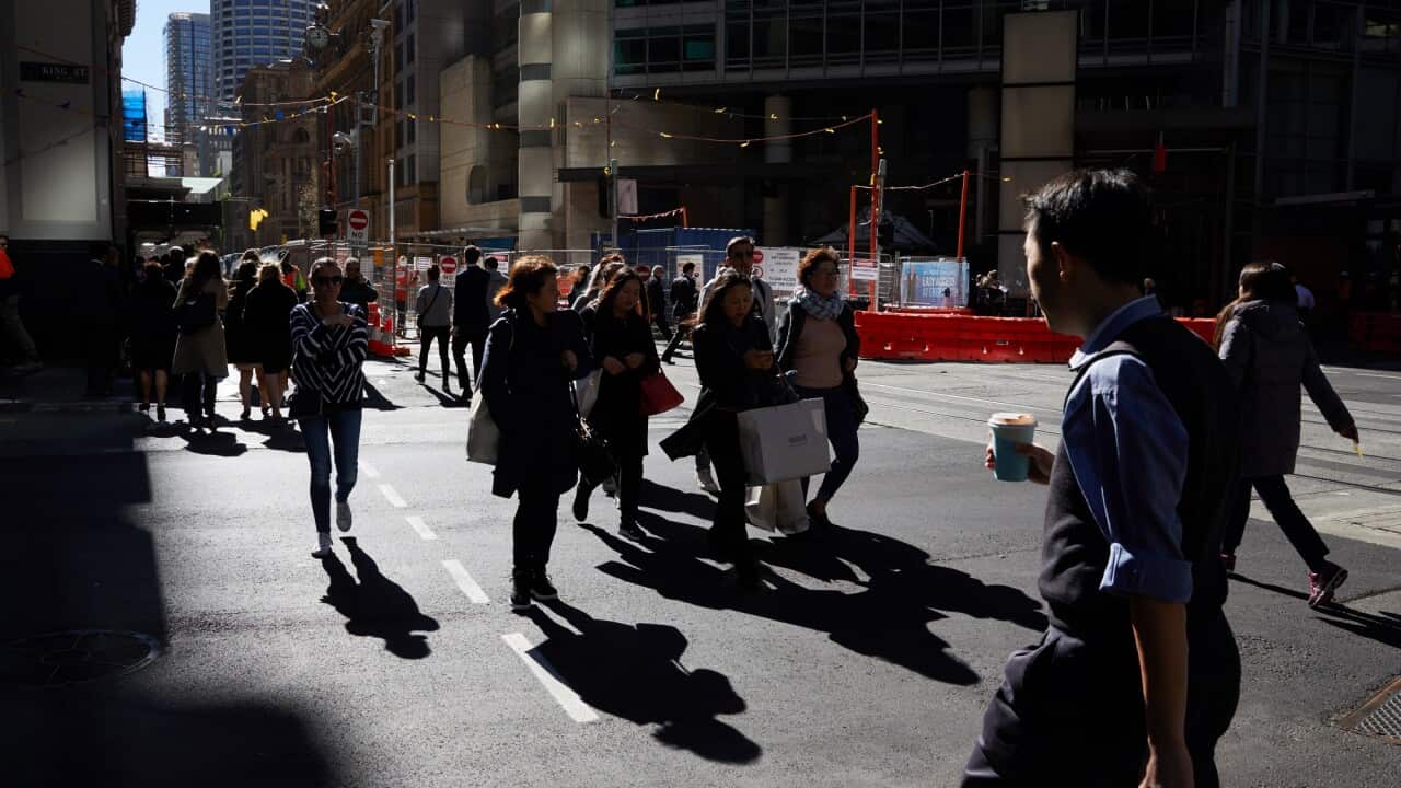 Pedestrians are seen in the CBD in Sydney, Tuesday, August 7, 2018. Australia will welcome its 25 millionth resident late on Tuesday night. The ABS estimates that at 11pm on Tuesday, the milestone will be reached - although it will be impossible to know w