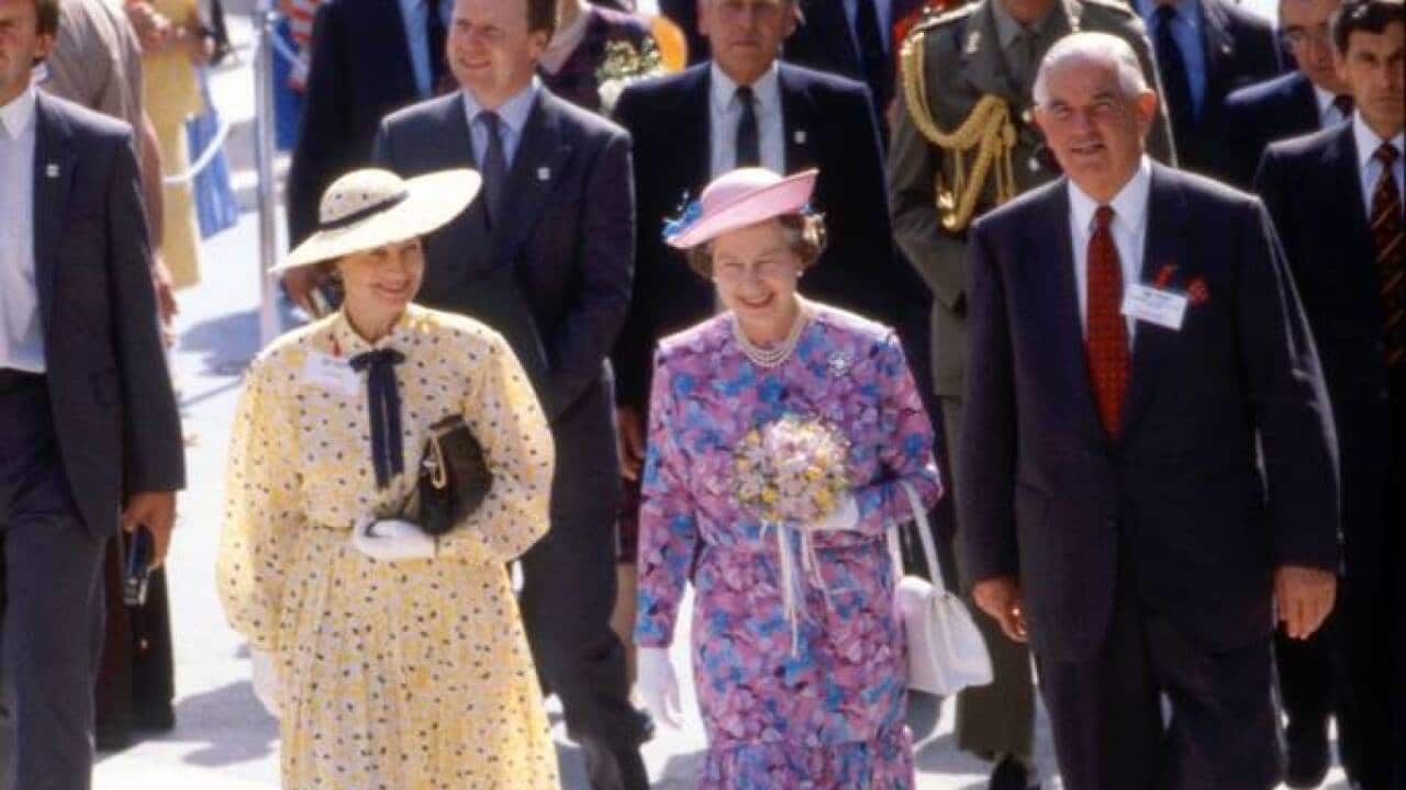Queen Elizabeth bei der EXPO 1988