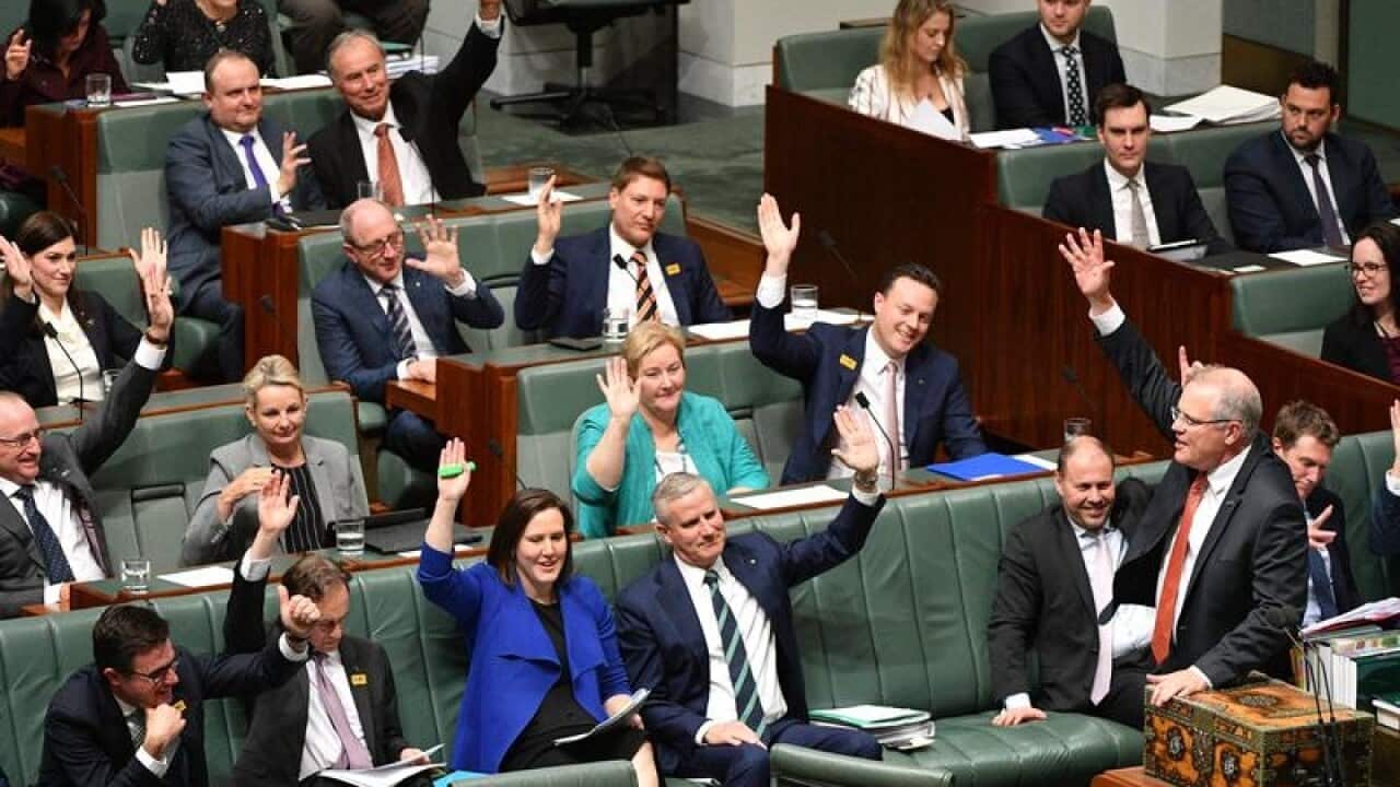 Prime Minister Scott Morrison during Question Time.
