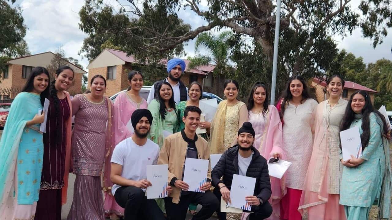 Daljit Kaur Bansal with HSC Punjabi students