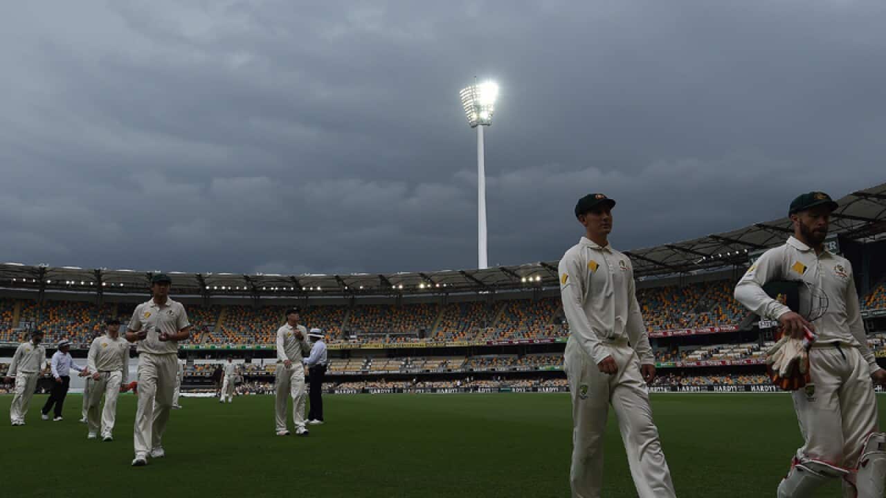 day 4 of first Test match between Australia and Pakistan at the Gabba